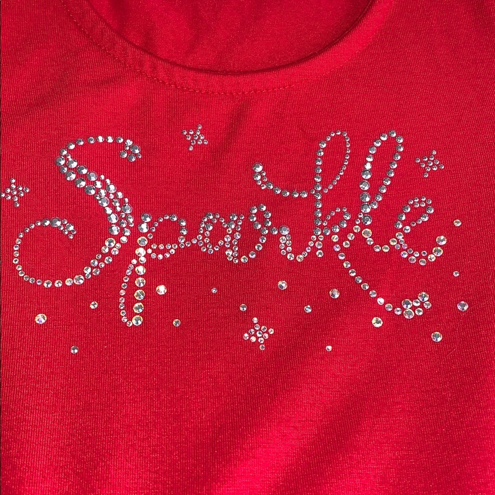 Zunie Red “Sparkle” Holiday Dress 6 EUC Christmas - Picture 6 of 12